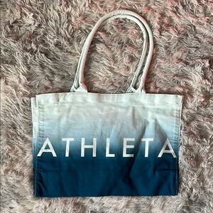 NWT Athleta Blue and White Tote Bag
